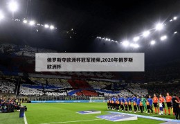 俄罗斯夺欧洲杯冠军视频,2020年俄罗斯欧洲杯