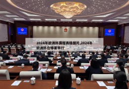 2024年欧洲杯赛程表格图片,2024年欧洲杯在哪里举行