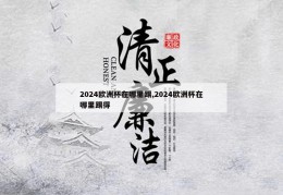 2024欧洲杯在哪里踢,2024欧洲杯在哪里踢得