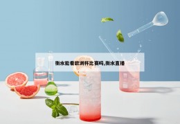 衡水能看欧洲杯比赛吗,衡水直播