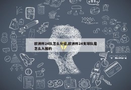 欧洲杯24队怎么分组,欧洲杯24支球队是怎么入围的