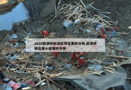 2026欧洲杯欧洲区预选赛积分榜,欧洲杯预选赛小组赛积分榜