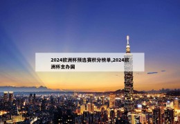 2024欧洲杯预选赛积分榜单,2024欧洲杯主办国