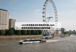 2026世预赛亚洲区赛程表中国,2026世预赛亚洲区赛程表中国对韩国