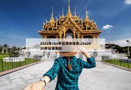 2022年cba季后赛安排表,cba2020季后赛赛制