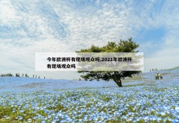 今年欧洲杯有现场观众吗,2021年欧洲杯有现场观众吗