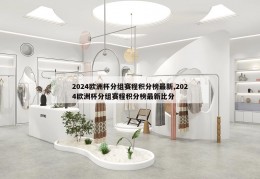 2024欧洲杯分组赛程积分榜最新,2024欧洲杯分组赛程积分榜最新比分